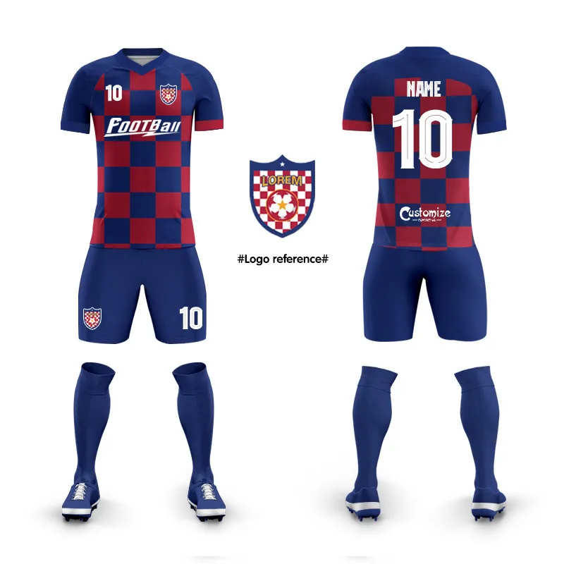 Unisex White Short-Sleeved Soccer Jersey Custom Full Body Digital Printed Football Training Team Uniform for Adults Children