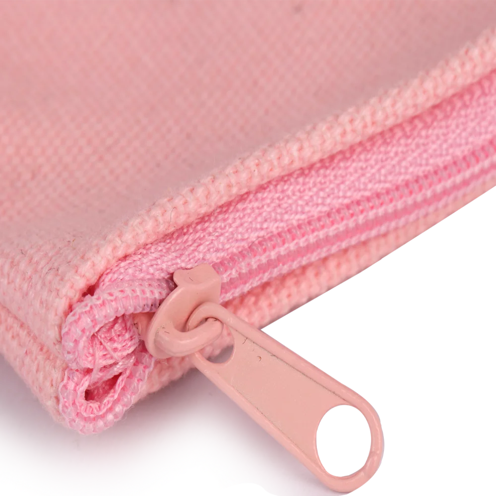 Custom Logo Printed Organic Small Cotton Canvas makeup bag