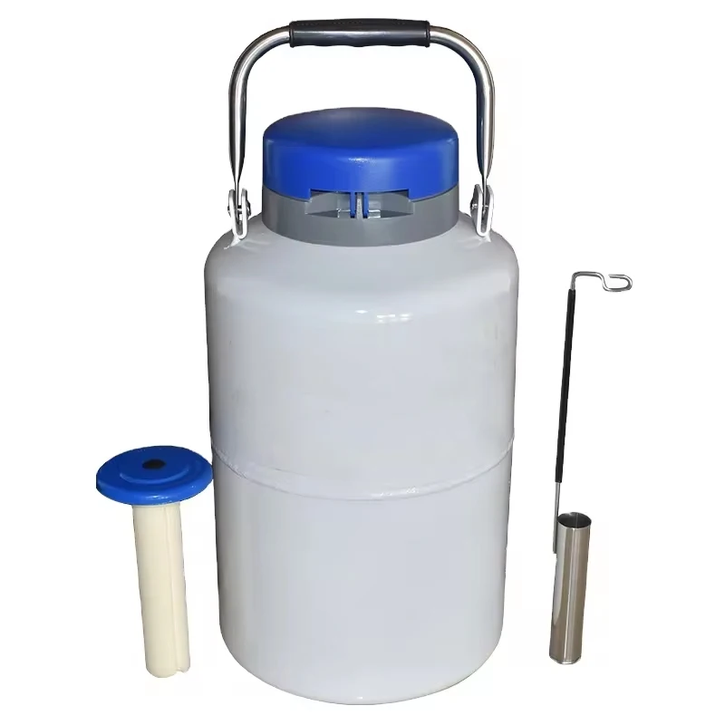 Mini Microbulk Tank Liquid Nitrogen ln2 Container 6 Liter Artificial Pigs Cow Semen Tank Small