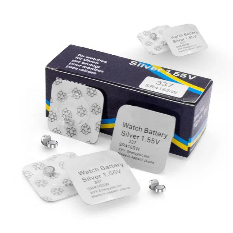 wholesale Silver Oxide 1.55V 337 SR416SW Button cell Battery Watch Battery 337 For Sony D337 V337 coin battery