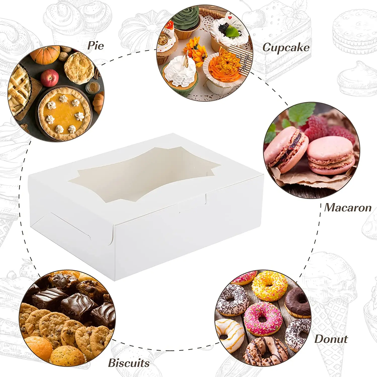 Chinese supplier custom kraft paper food box salad fruit paper container disposable food packaging box