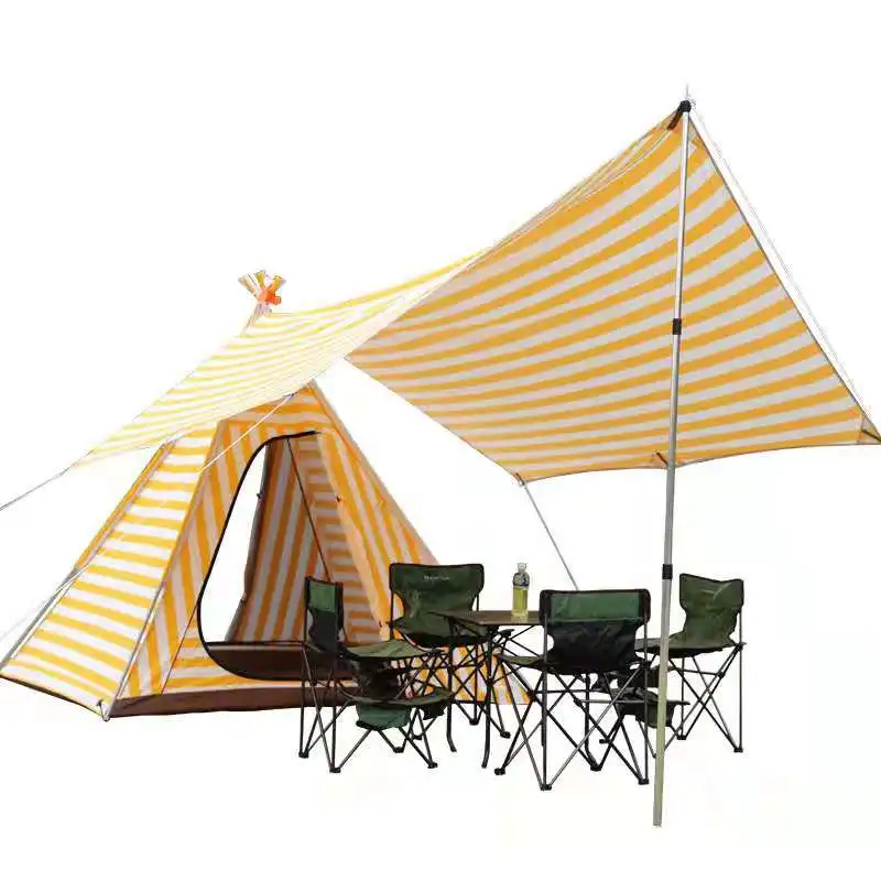 
Lanbowang Factory Manufacturer Cotton Canvas Bell Teepee Yurt Glamping tent for Outdoor Camping Travel Family and Party 