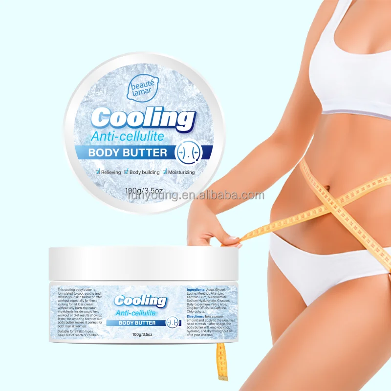 Private label anti cellulite slimming cream cooling gel for far burn sweating