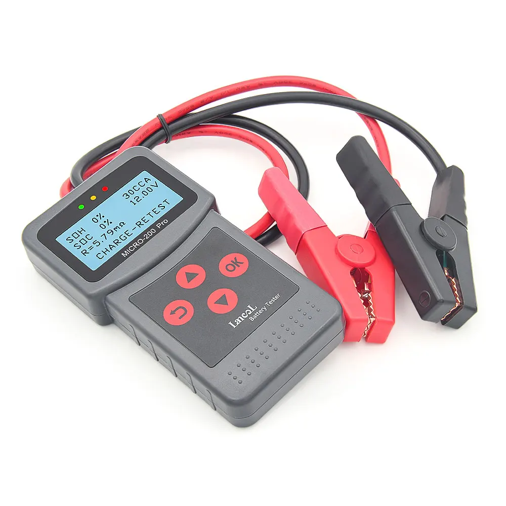 LansL MICRO-200 Pro 12V 24V Car Battery Tester 12V Battery Tester Automobible Battery Voltage Tester