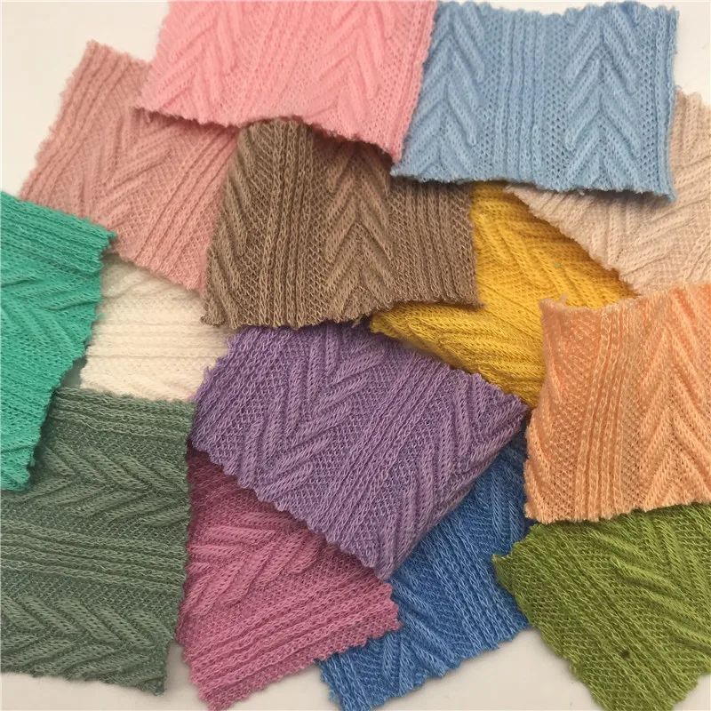 popular jacquard knitted loungewear fabric poly wool fabric for clothing garment sweater fabric knit