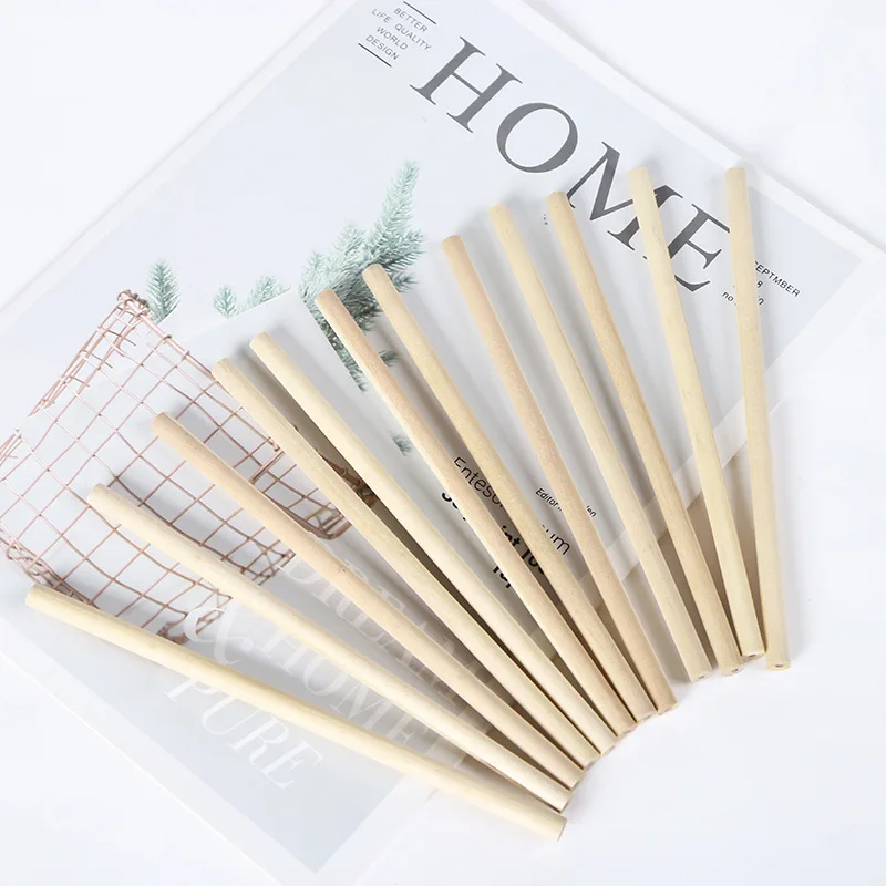 wooden pencil set gifts with logo custom printed for children