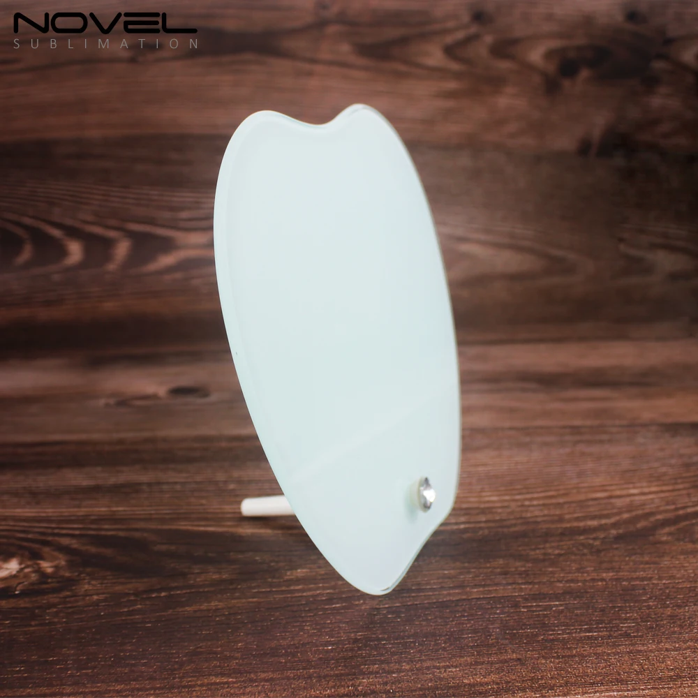 Apple shaped Personality Sublimation Printing Blank Glass Photo frame