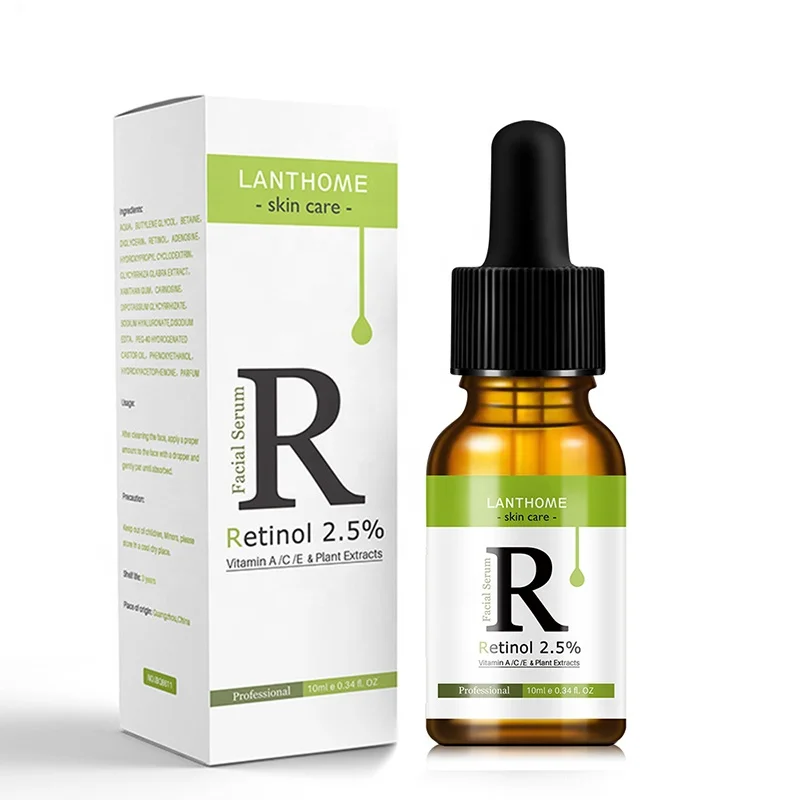 Lanthome Skin Care 2.5% Pure Plant Extract Oil Facial Whitening Anti Aging VitaminA/C/E  Retinol Face Serum