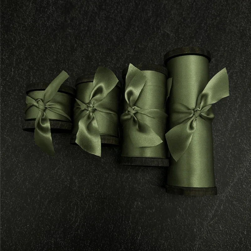 100% pure 2.5 inches craft ribbon fabric cut edge silky retail real silk ribbon for gift wrapping