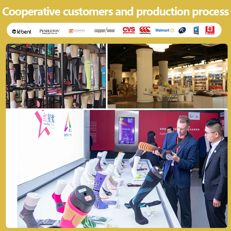 Enerup custom nylon black flesh-colored unisex socks Antibacterial 15-20mmhg calf socks compression socks medical