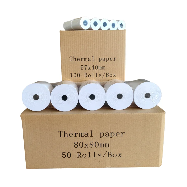 Manufacturer Wholesale Waterproof ATM POS Thermal Cash Register Paper Rolls 80*80mm