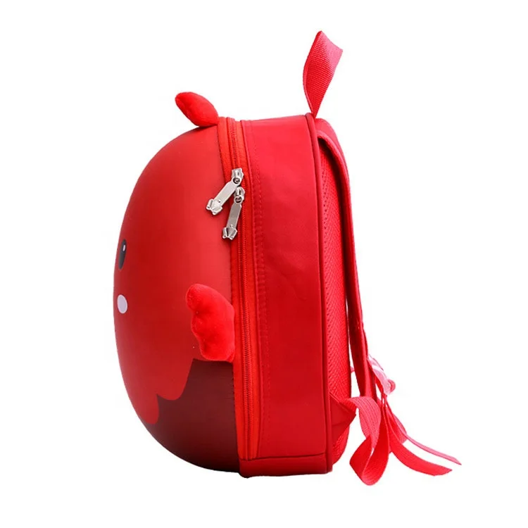 2021 custom logo waterproof pvc cartoon 3d egg round shape school bags for girls kids backpack