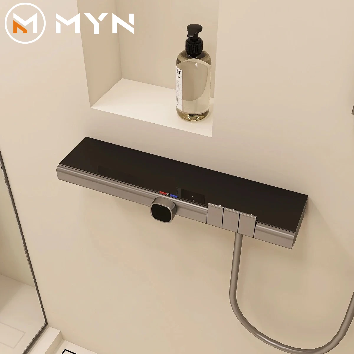 Bathroom Shower Concealed Mixer Shower System Faucet Sets Single Handle Square Thermostatic Concealed Bath Shower Set