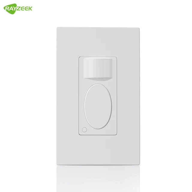 RZ021 US Wall Mounted Light Control Occupancy Vacancy ON OFF PIR Motion Sensor Switch