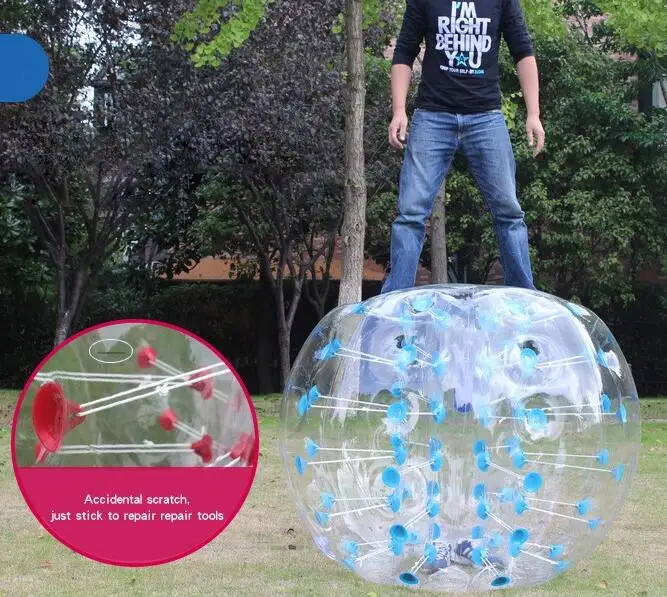 Hot Selling Human Knocker Bubble Football Soccer Body Zorb Ball Inflatable Bumper Balls Outdoor Water Toys For Kids Adults