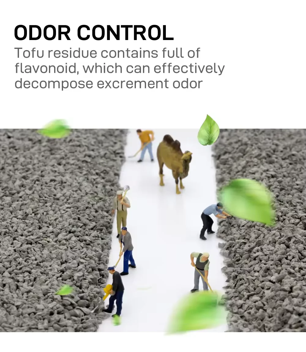 Premium Quality Strong Odor Control Low Dust Biodegradable High Quality Broken Tofu Cat Litter