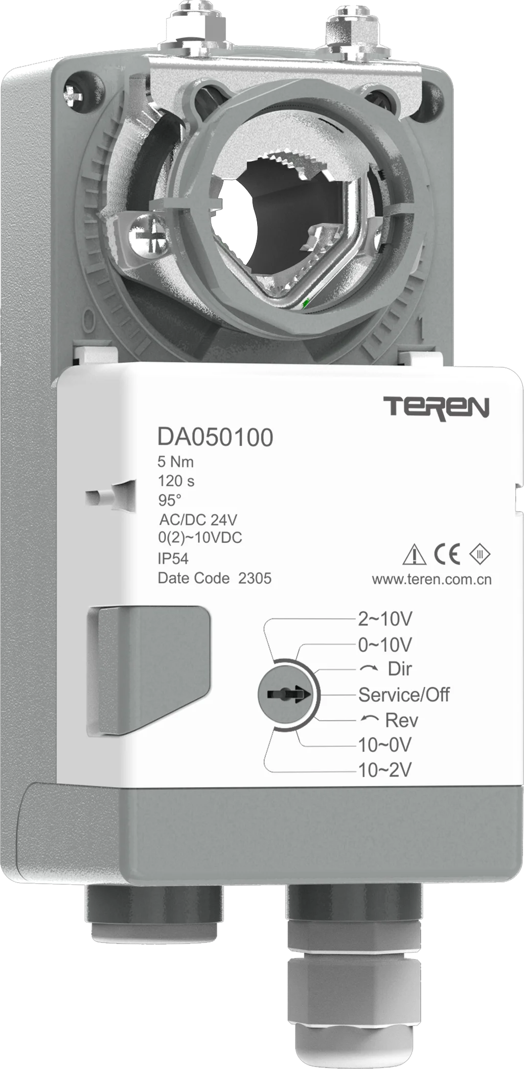air damper actuator air flow control valve