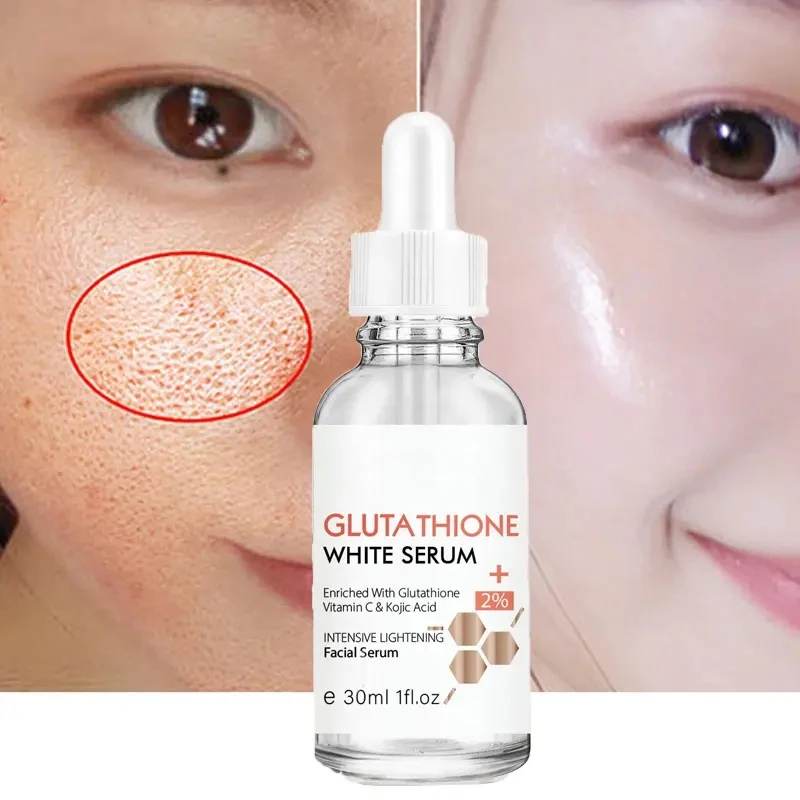 Pure Vegan Brightening Nourishing Moisturizing Hyaluronic Acid Kojic Acid Glutathione Serum Skin Brightening Face Serum
