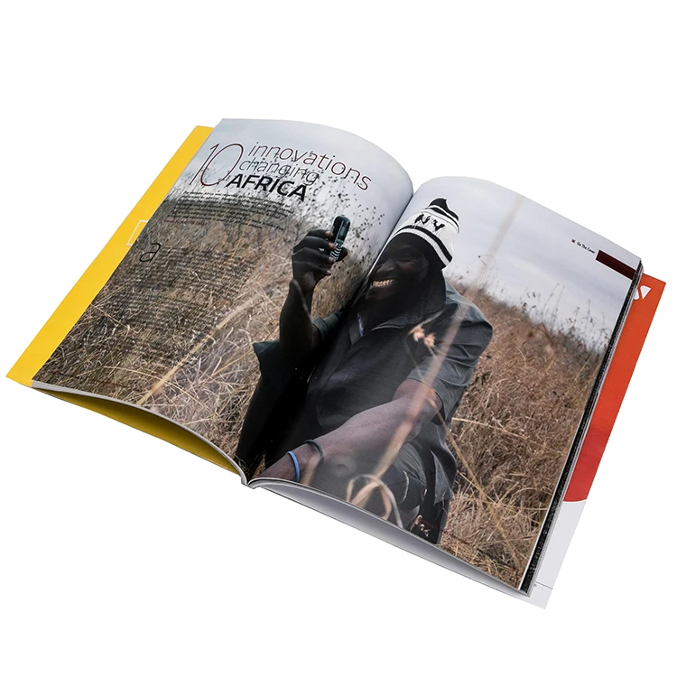 Bulk Offset Printing Glossy brochure booklet Magazine printing