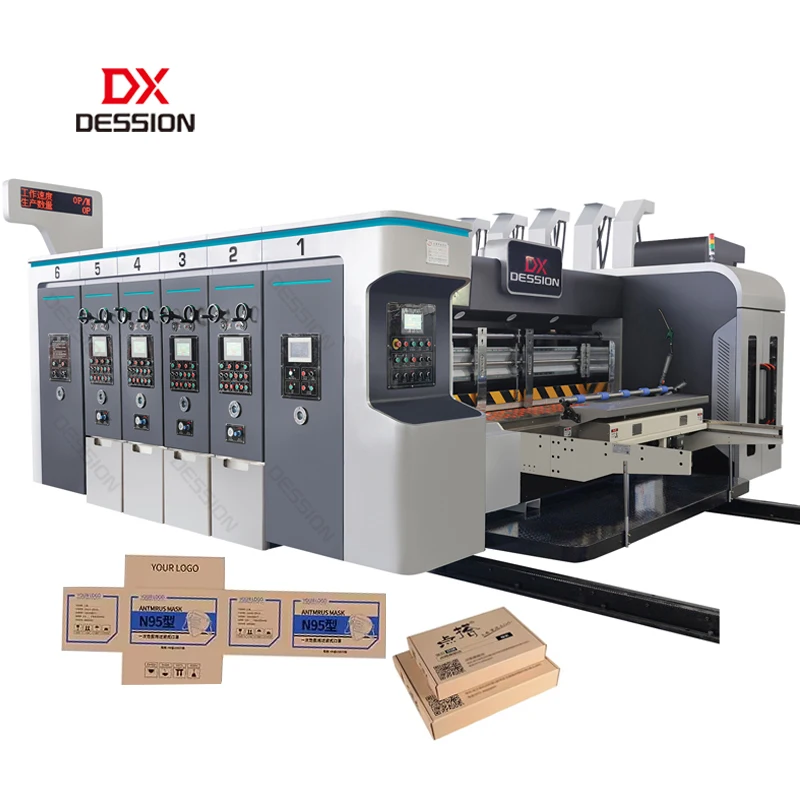 pizza box machine corrugated carton automatic flexo printer slotter machine for cardboard