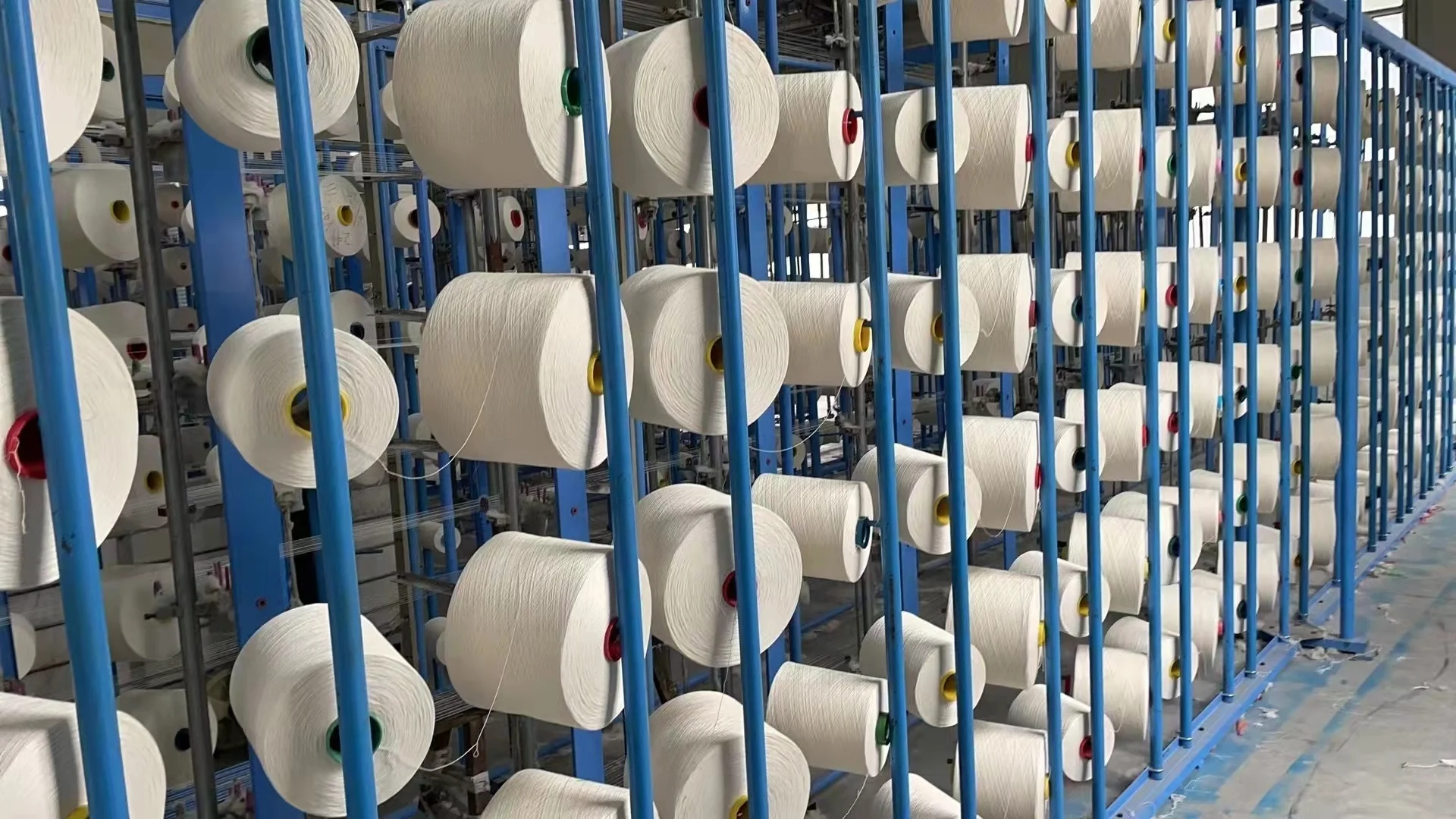 Monofilament Tensiometer tension control device on the warping machine creel