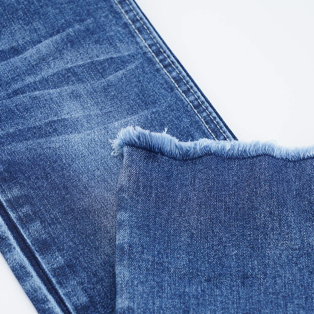 9.7 oz Premium blue cotton stretch denim fabric for jeans roll