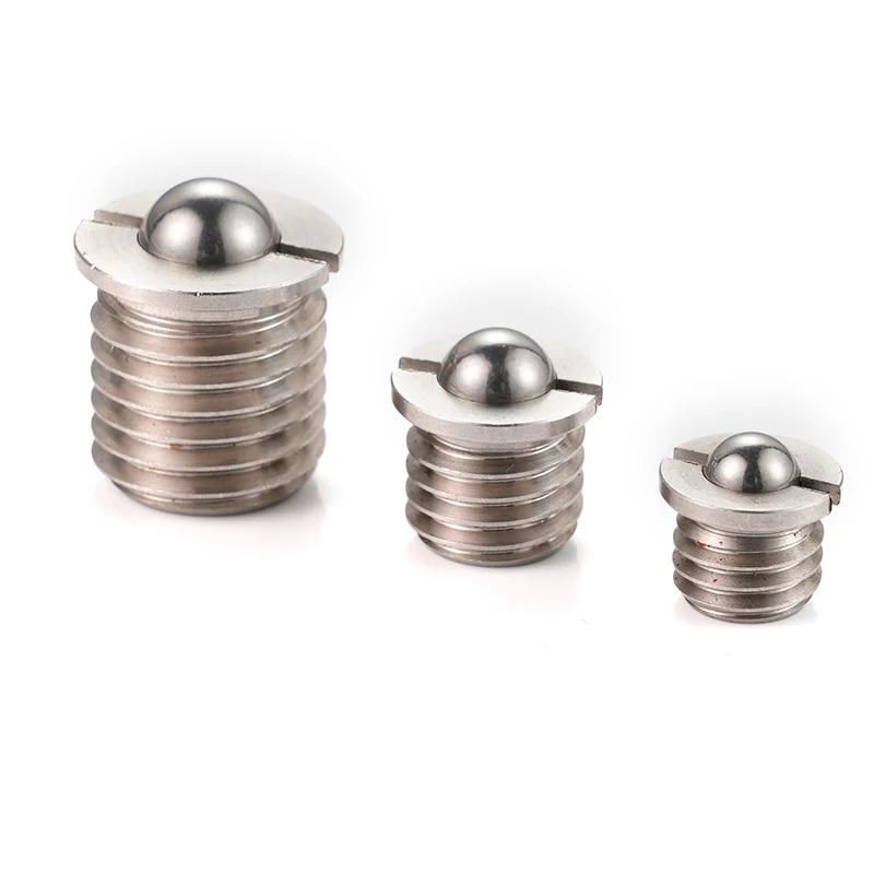 Hot selling M16 Push On Spring Plunger Loaded Stainless Steel Set Screw Thread Ball Plungers With Flange