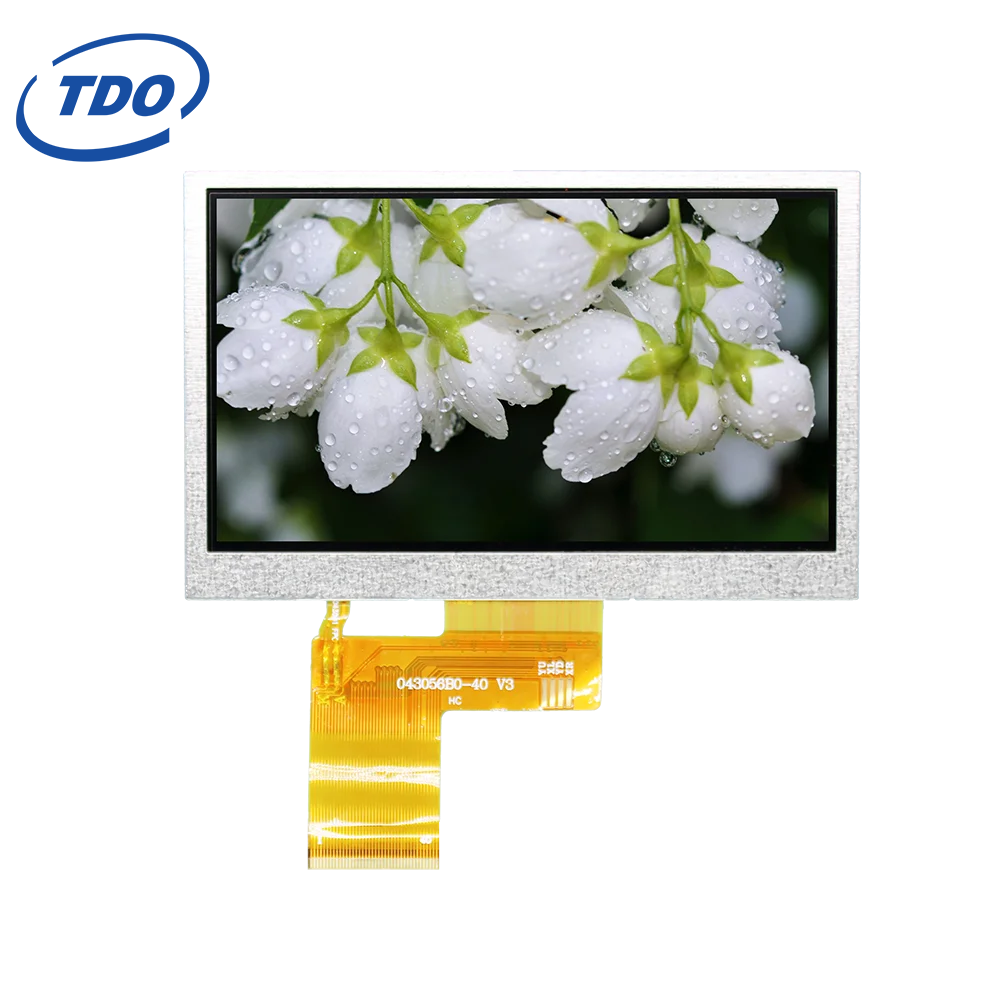 TDO custom landscape 4.3 inch  TN Touch Panel Optional  TFT LCD display with RGB Interface