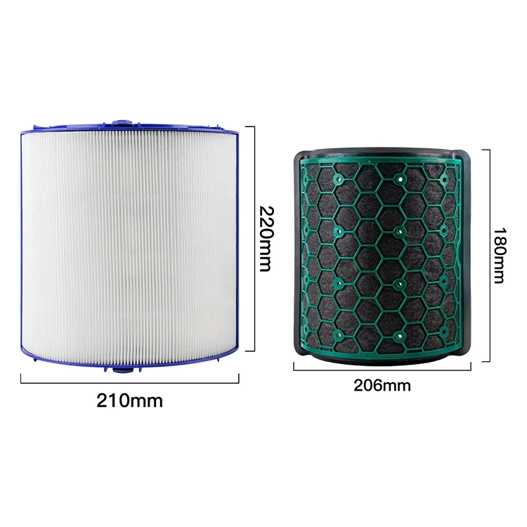 Air Purifier Filter & Activated Carbon Filter for Dysons HP04 TP04 DP04 TP05 DP05 Sealed Two Stage Pure Cool Fan Air Purifier