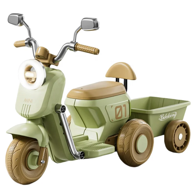 Children Tricycle Toy Cheap Kids Electric Cars Music USB Power Battery Car for Kids with Strong Drive Baby Electric Tricycle