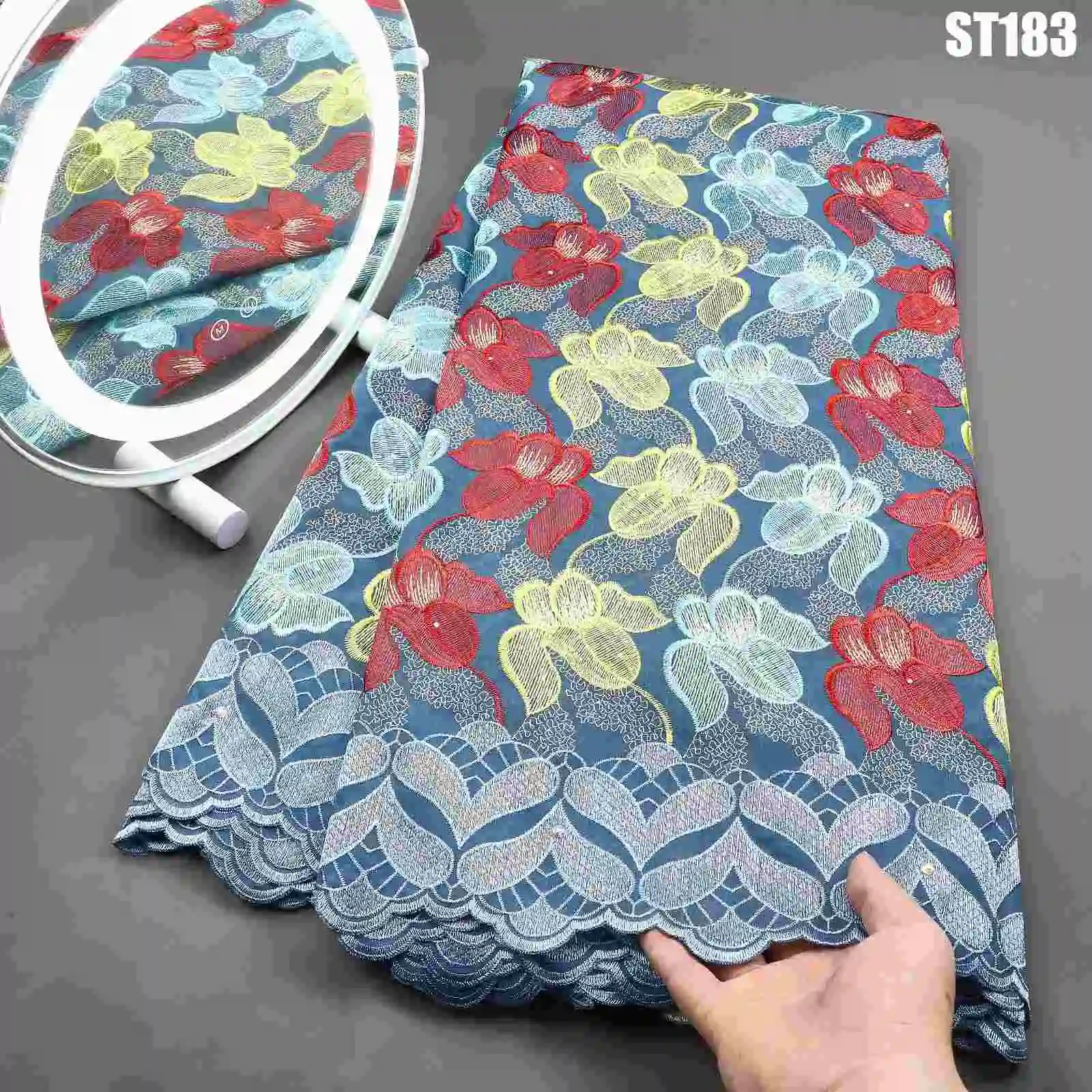 Professional Manufacturer Factory Price George Fabric Indian George Lace