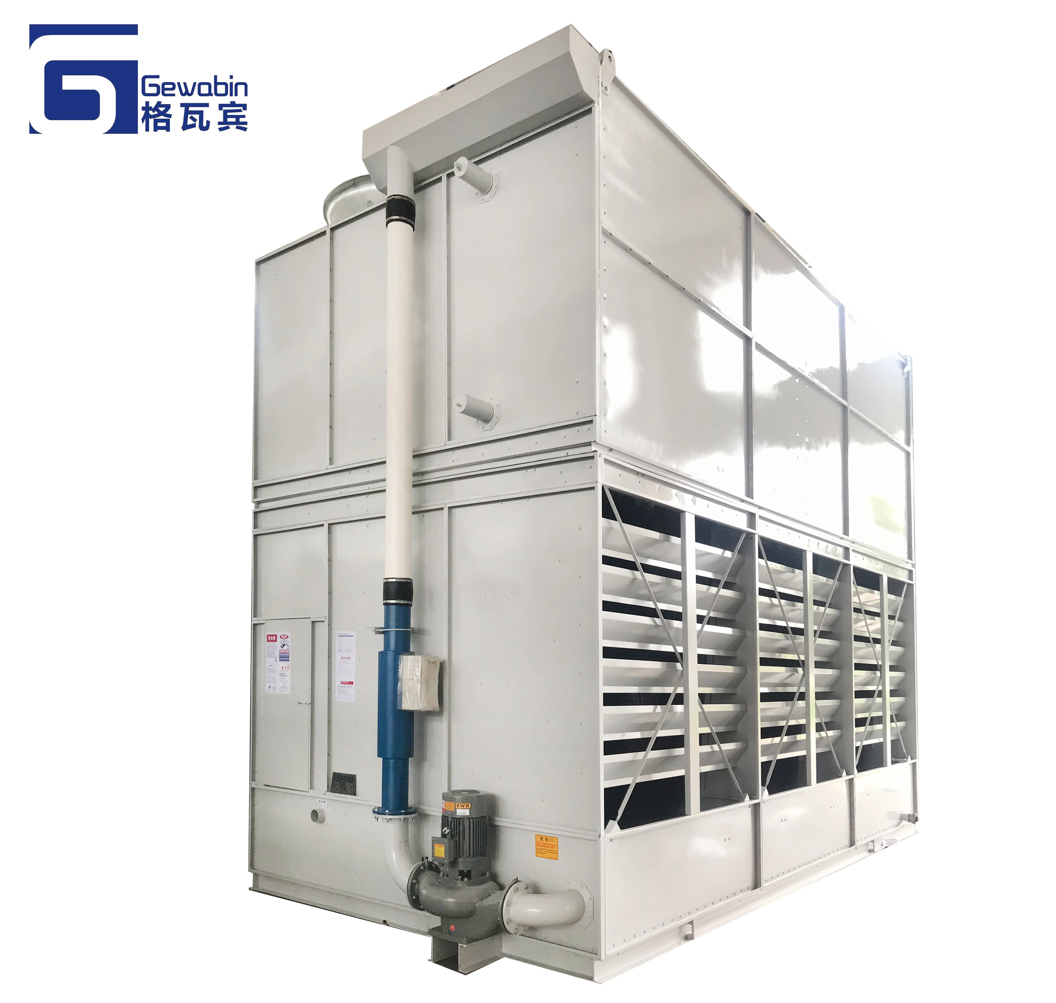 
GWB no frp cross flow wet water spray system closed circuit cooling tower 