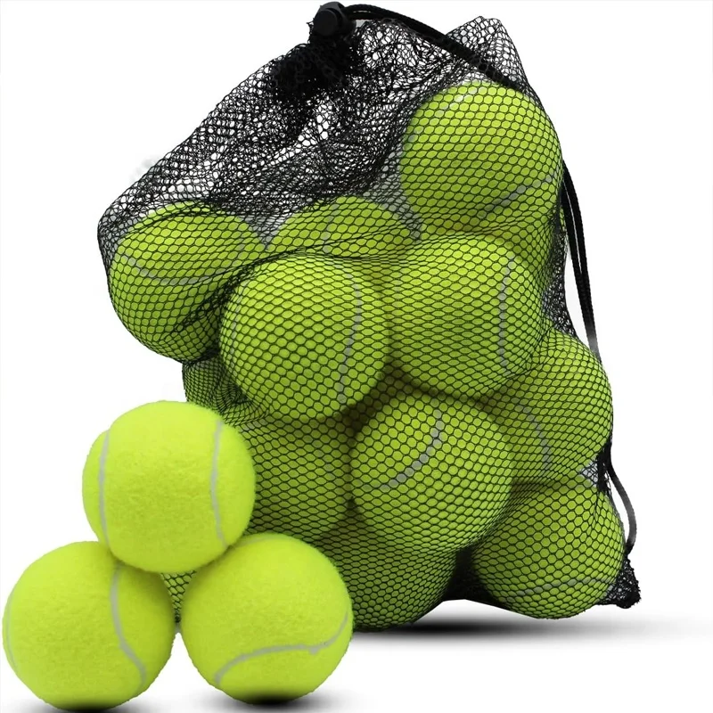 Factory direct training tennis ball 64mm 1.3 meters high elasticity resistance to hit can be customized logo padel balls