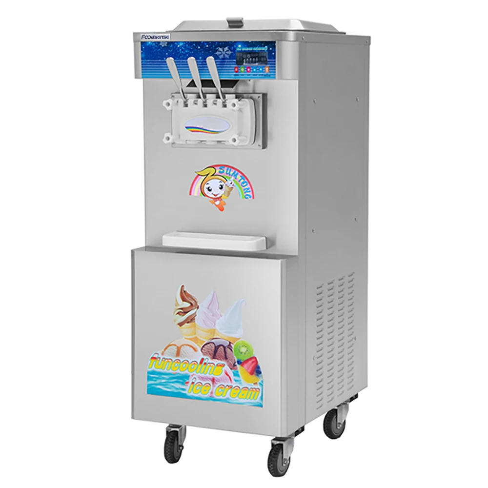 Mini Home 3 Flavor Soft Ice-Cream Making Machine Commercial Ice Cream Machine For Sale