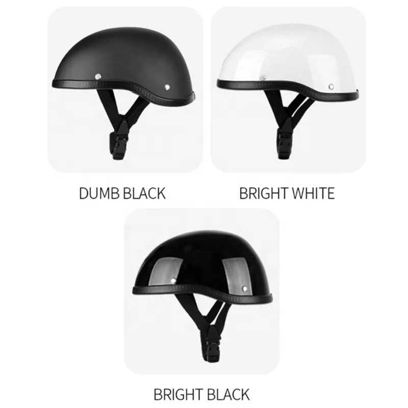Summer Vintage Motorcycle Riding Half Helmet Open Face Windproof Unisex Simple Design Motorbike Chopper Biker Pilot