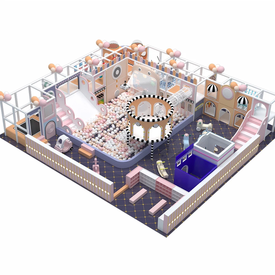 Indoor Playground Equipment Manufacturer Children Interactive Game Ball Pit Soft Play Center Modern Amusement Park Carousel