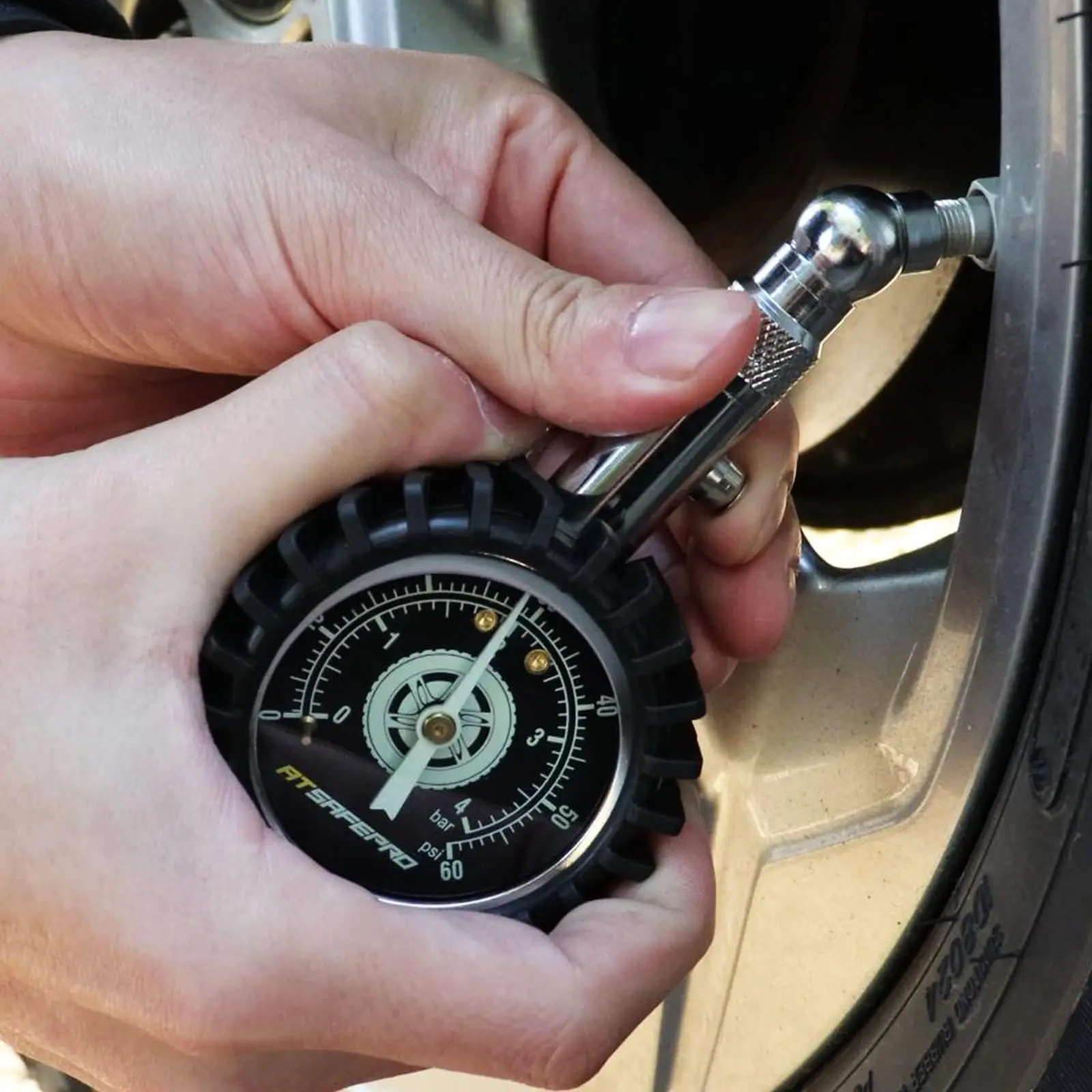 High Quality Custom Logo Dial Tyre Wireless Pressure Gauge Meter  for  Car, Truck