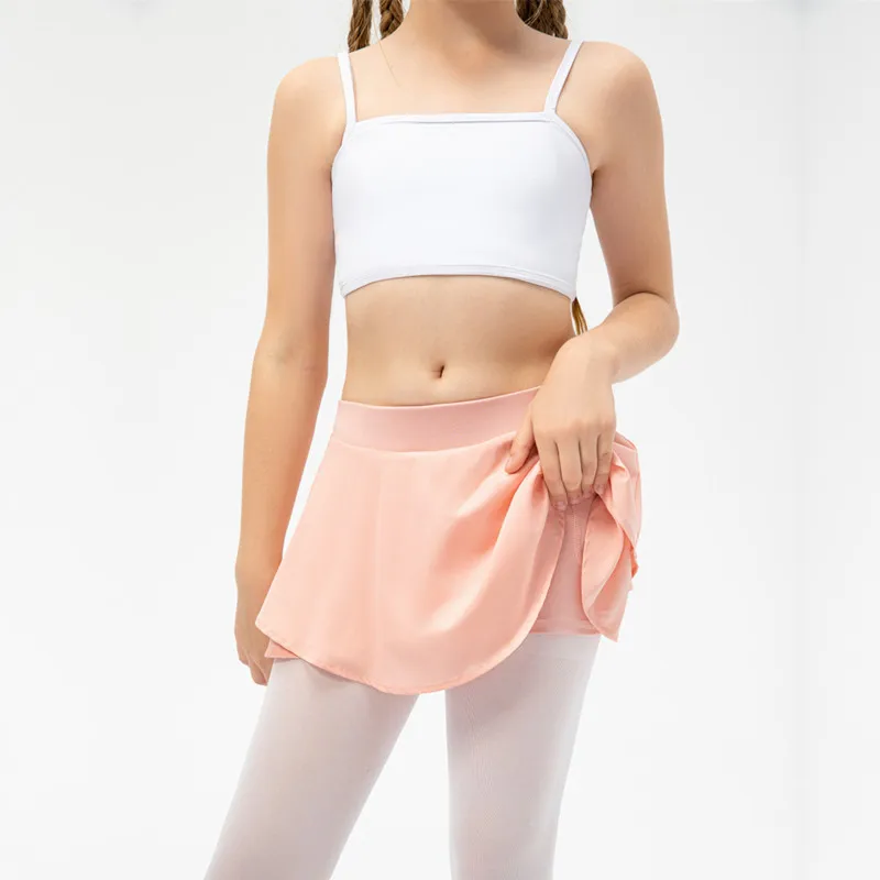 Elastic Waistband Plaid Color School Training Gym Dress Tennis Uniform Tennis Dresses With Shorts