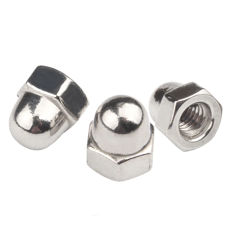 M16 M18 Stainless Steel SS304 SS316 Self-locking Hex Cap Nut