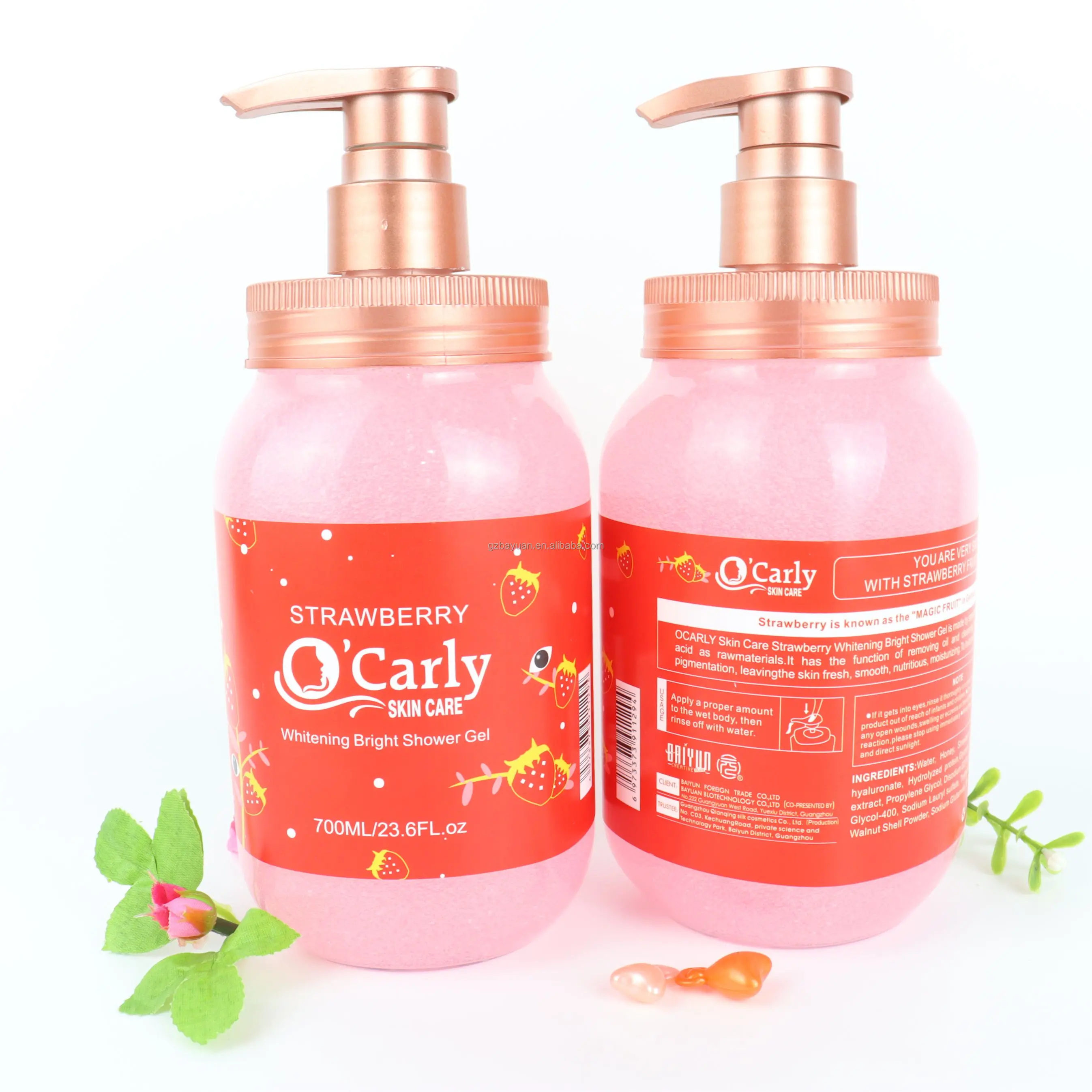 Private Label Natural Organic Skin Lightening Moisturizing Whitening Body Wash Bath Shower Gel for Black Skin Shower Cream