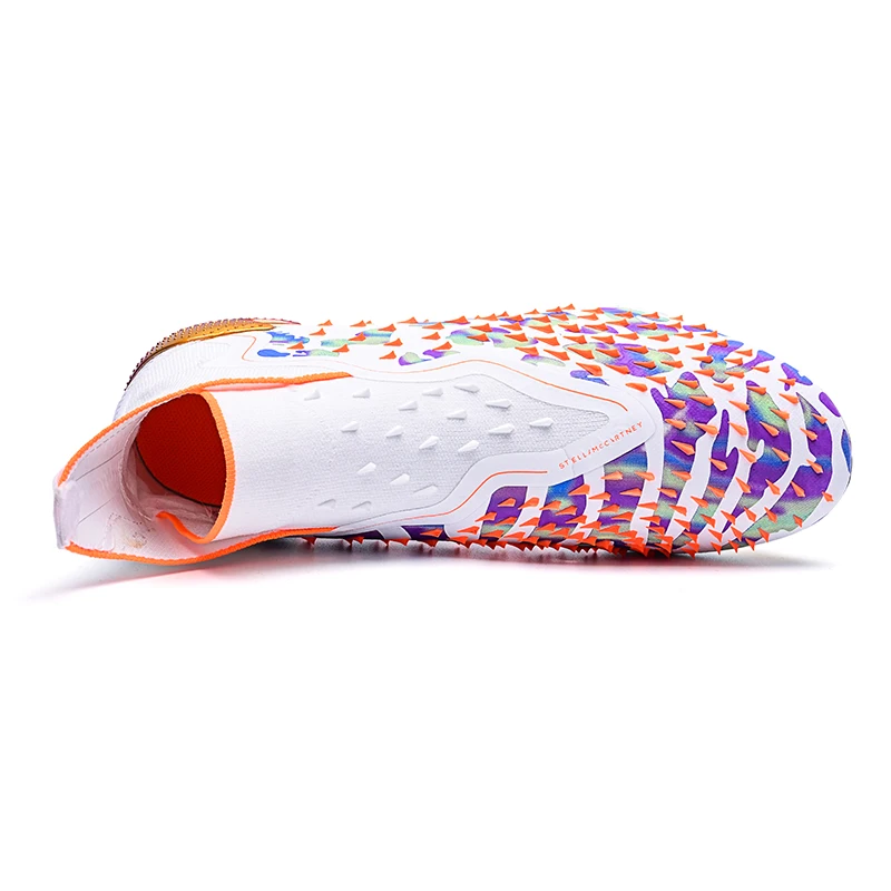 Design Soccer Shoes Zapatillas De Ftbol FG High Top Football Cleats Men Youth Student Sports Training Shoes Custom Soccer Boots