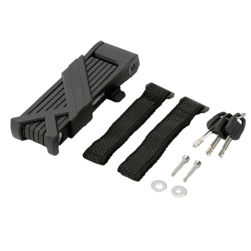 Bicycle lock with key electric scooter foldable Lock ebike electric bike safety folding lock