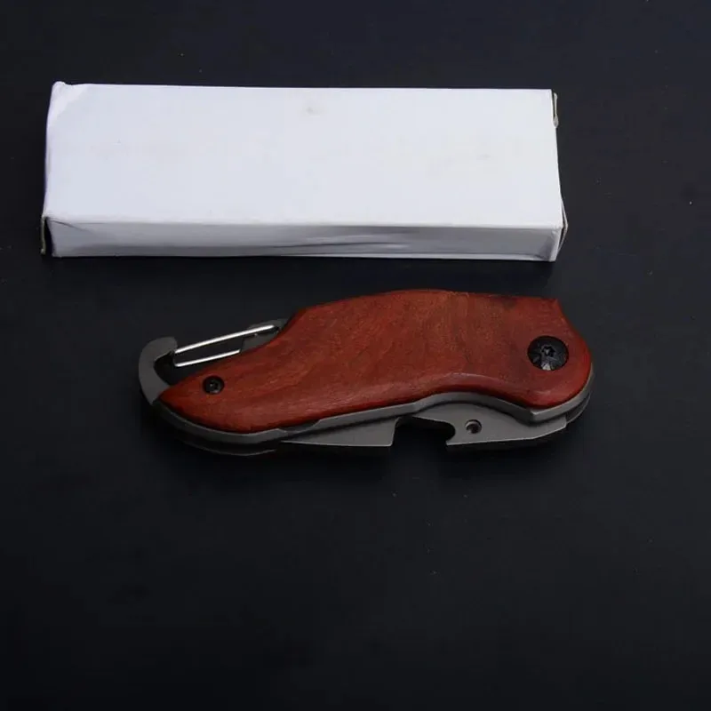 6.0' Knives Damascus Folding Blade Knife,Hunting Camping Survival Steel+Wood Handle Knives,EDC Tool Pocket Knife,Keychain Knife