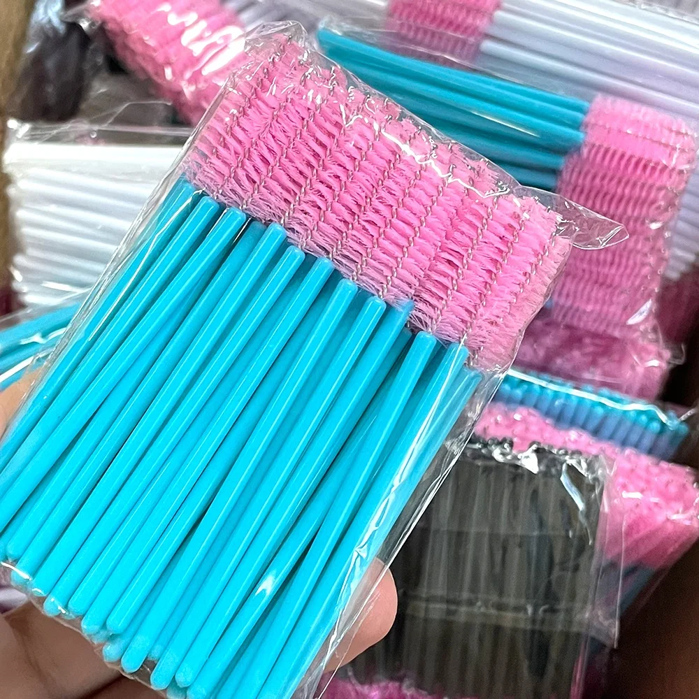 Lash Tape Soft Hair Eyelash Extension Tools Eyelash Extension Lash Brush Colorful Eyelashes Microfiber Double Sided Lash Brush
