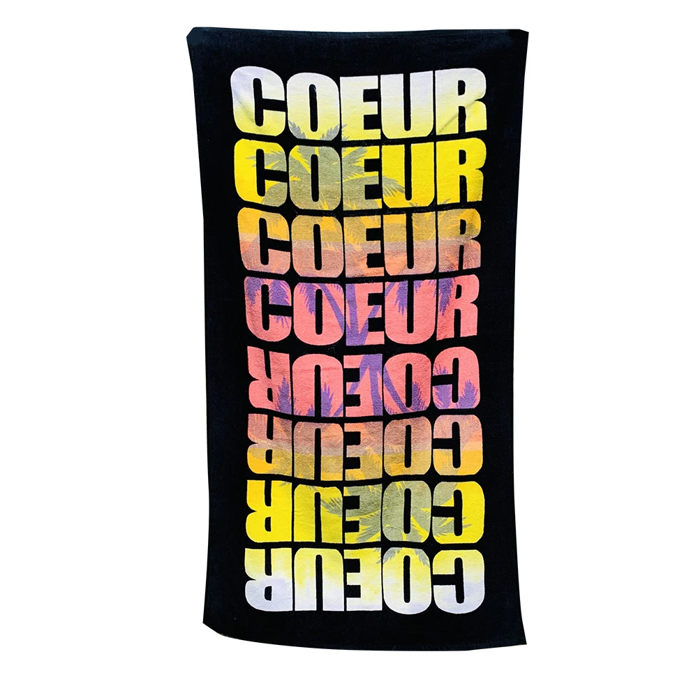 Cheap Price Promotional Cotton Beach Towel Custom Logo Full Color Reactive Sublimation Digital Screen CMYK Printed Pool Towels
