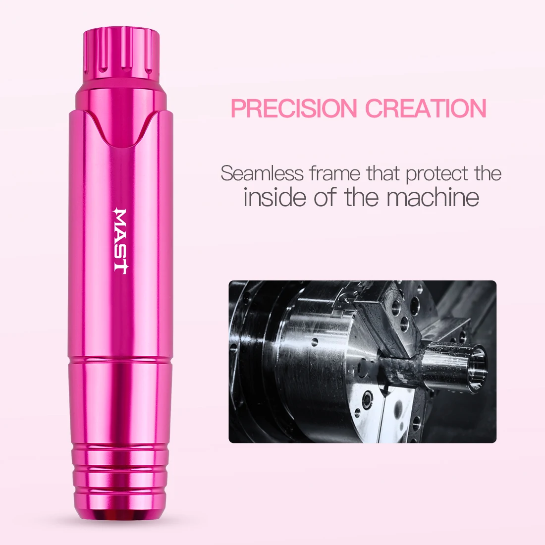 Mast P10 Multiple Colors Rotary Coreless Motor Micro Blading Tattoo Machine For Permanent Makeup Pink