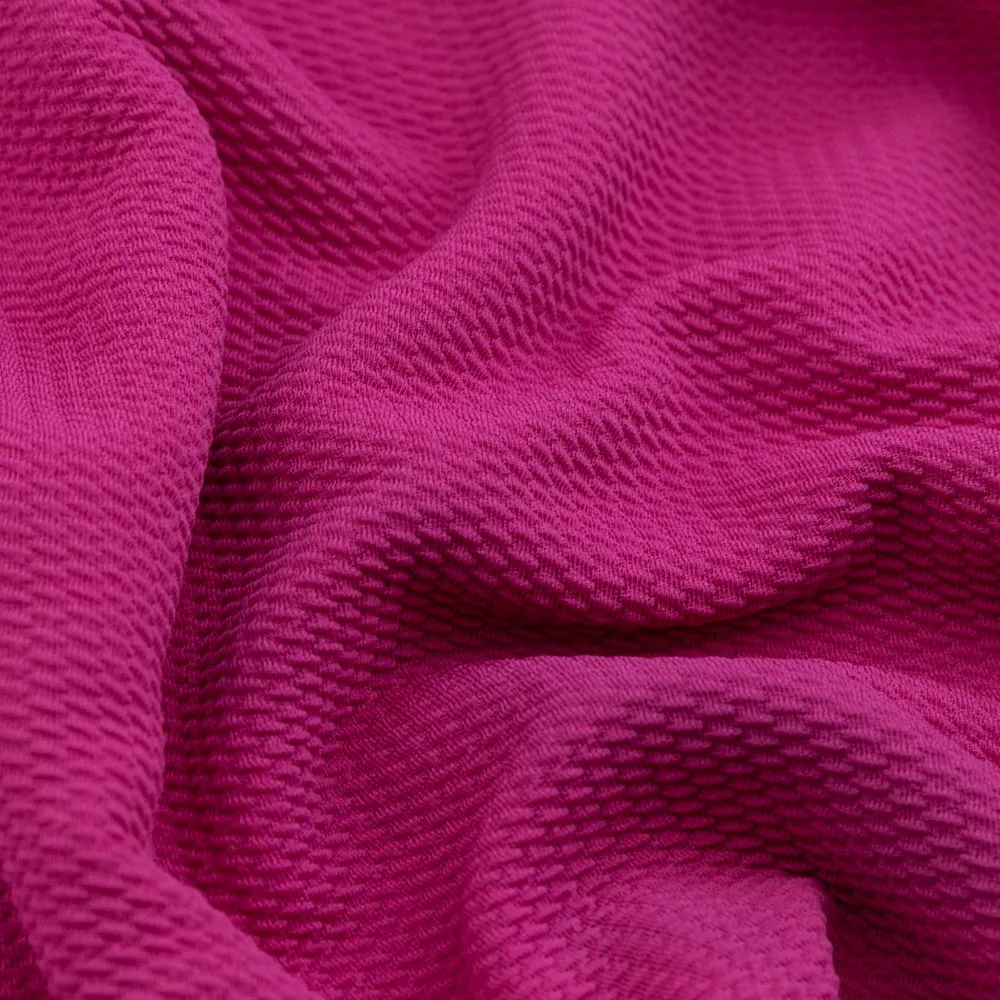 
Wholesale solid bullet polyester spandex jersey knit fabric for dress 