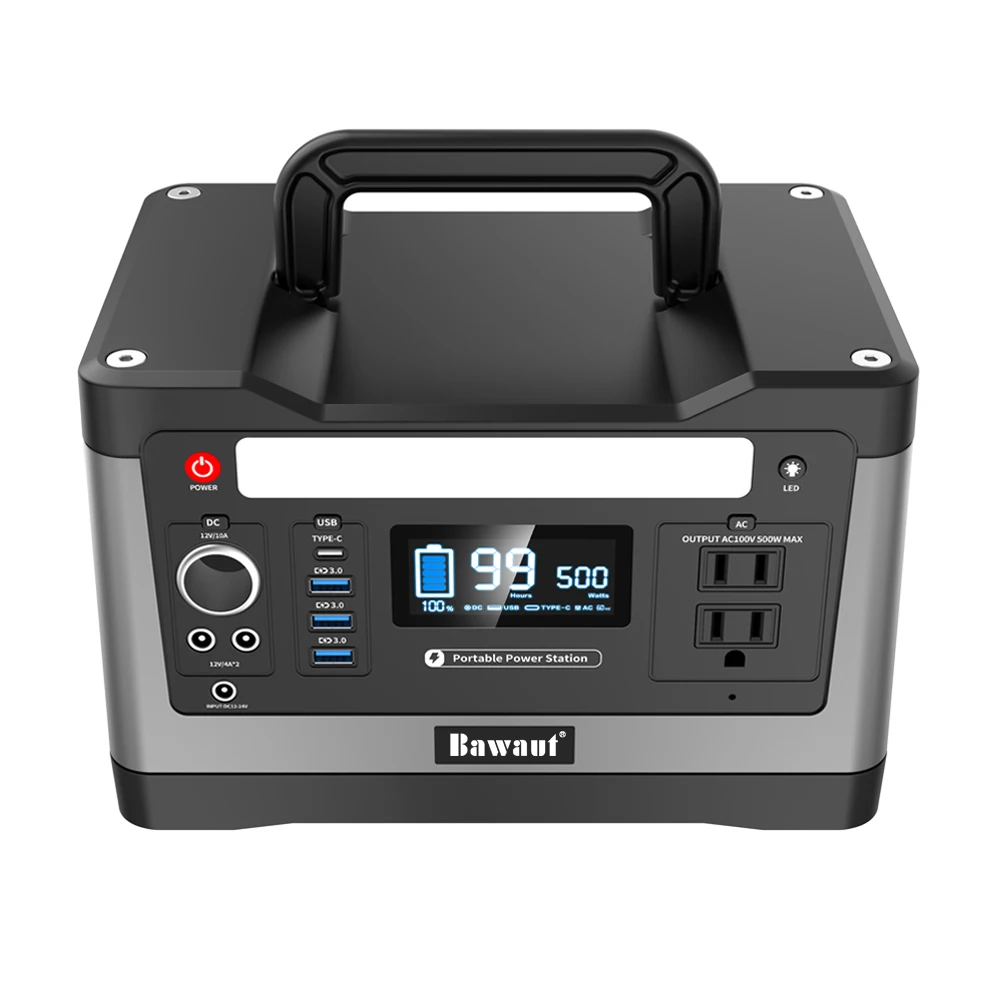 Product trending 2022 portable power station 500W with rechargeable lifepo4 battery CPAP Laptop Home Camping