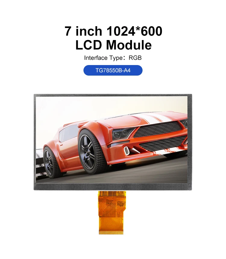 RGB Interface 10.1 inches screen 7 inch 4.3 inch tft lcd