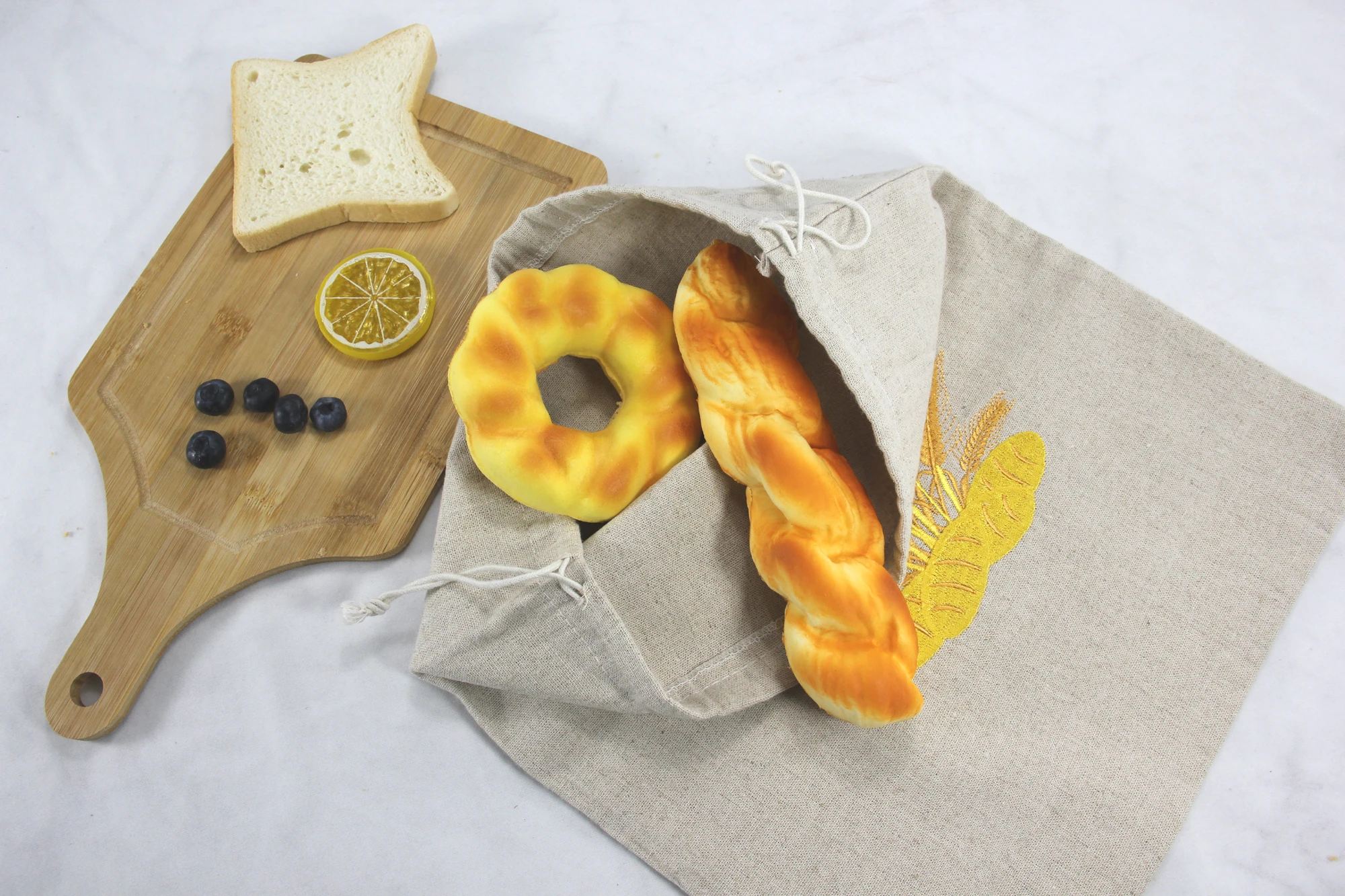 natural pouch custom jute garment drawstring 100% embroidery  dust burlap gift cotton   muslin linen pouch bag